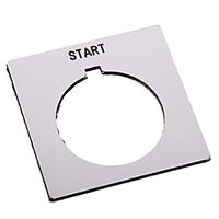 Allen-Bradley 800HW526 Legend Plate 30mm Push Button Start White