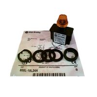 Allen-Bradley 800L18L24A Amber LED Pilot Indicator Light 24V AC/DC
