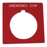 Allen-Bradley 800HW373J Legend Plate Jumbo 30mm for Push-Button Emergency Stop
