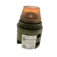 Allen-Bradley 800L30L24A Amber LED Pilot Indicator Light 30.5mm 24V AC/DC