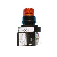 Allen-Bradley 800HQRTH2A Amber LED Pilot Light 30mm Full Voltage Push-to-Test