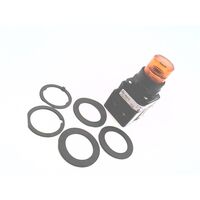 Allen-Bradley 800HQRBH2A 30mm Momentary Amber LED Pushbutton