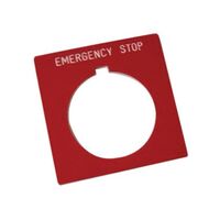 Allen-Bradley 800HW373J Legend Plate Jumbo 30mm for Push-Button Emergency Stop