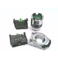 Allen-Bradley 800FMLG3MN3GX20 Illuminated Round Metal Momentary Push Button