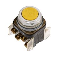 Allen-Bradley 800TA9B Momentary Push Button Yellow Flush Head