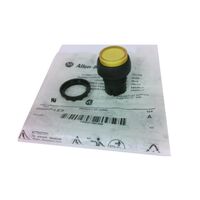 Allen-Bradley 800FPLE5 Yellow Illuminated Momentary Push Button