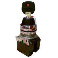 Allen-Bradley 800FPKM2104R Illuminated 3-Position Selector Switch