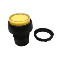 Allen-Bradley 800FPLE5 Yellow Illuminated Momentary Push Button
