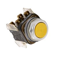 Allen-Bradley 800TA9B Momentary Push Button Yellow Flush Head