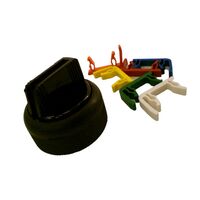 Allen-Bradley 800HSNR5 Booted Stainless Brass Selector Switch Knob