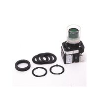 Allen-Bradley 800HQRAH2G Illuminated Green Push Button with Guard