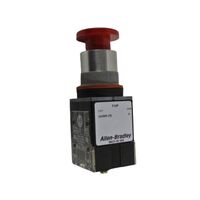 Allen-Bradley 800MRD6B Red Mushroom Head Momentary Push Button