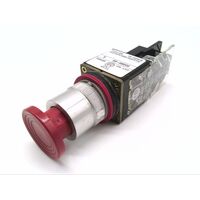 Allen-Bradley 800MRD6D2K Red Mushroom Head Momentary Push Button