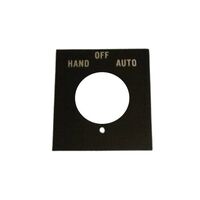 Allen-Bradley 800HY11 Legend Plate Vertical Hand-Off-Auto Text
