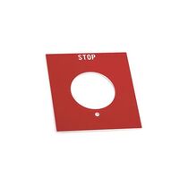 Allen-Bradley 800HY50 Legend Plate Single Push Button Red Stop