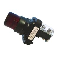 Allen-Bradley 800HQRBH2RX Momentary Pushbutton 30mm Red LED