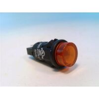 Allen-Bradley 800L12L24AS Amber LED Pilot Indicator Light 12mm 24V DC