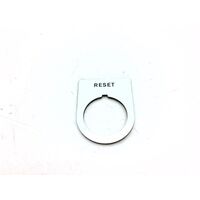 Allen-Bradley 22mm Aluminum Legend Plate with Black Text