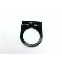 Allen-Bradley Legend Plate 30x40mm Auto-Off-Hand