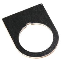 Allen-Bradley 22mm Black Push Button with White Legend Text