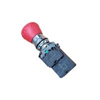 Allen-Bradley 800FMMT44MX12S Push-Pull Twist-to-Release Mushroom Operator