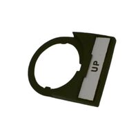 Allen-Bradley Legend Plate 30x40mm White with Black Legend Text