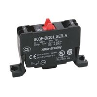 Allen-Bradley 800FBQ01 Contact Block 22mm Spring Clamp Base Mount