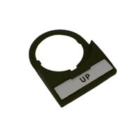 Allen-Bradley Legend Plate 30x40mm White with Black Legend Text