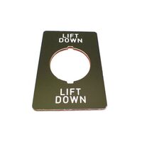 Allen-Bradley Legend Plate for Pushbutton 36x52mm