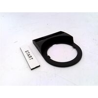 Allen-Bradley Legend Plate 800F11WE208 Start Black Plastic White/Black Plate