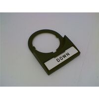 Allen-Bradley Legend Plate 30x40 mm White with Black Legend Text