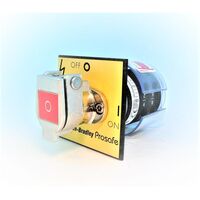 Allen-Bradley 440TMRPSE110O Trapped Key Interlock Rotary Switch Panel Mounted