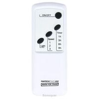 Remote Control for AC Ceiling Fans | Surface Mounted | Single Channel Operation | Wall-Mounted Transmitter | @Each by Fantech