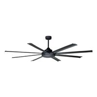 Atmos DC Ceiling Fan Blade Kit | 82 Inch Length | Black Finish | Compatible with Atmos Fans | @Each by Fantech