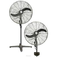 Industrial Pedestal Fan 630mm | Oscillating Function | 3 Speed Settings | Grey | by Fantech