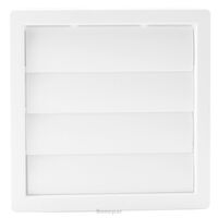 External Grille Gravity Louvre 125mm | UV Resistant PVC | Automatic Closure | by Fantech