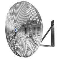 24" Stainless Steel Washdown Fan | IP55 Rated | Heavy Duty Construction & Wall Mount | 3 Phase by Fantech