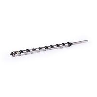 28 x 600 Wood Auger Clean Cut | Single Spur Cutting Edge | Self-Feeding Screw Point | Durable Hex Shank | by Promac