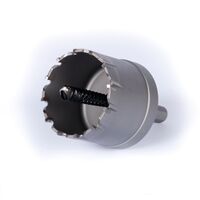 45mm x 40mm Deep TCT Holesaw | Micro-Grade Tungsten Carbide Tips | One-Piece Construction | by Promac
