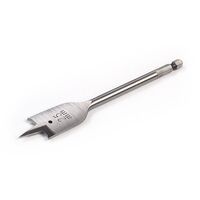 16 x 152 Flat Wood Bit | Cutting Spurs for Clean Holes | Chip Channel Design | 1/4" Hex Quick Lock Shank | by Promac