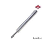 8mm x 100mm Straight Shank Porcelain Tile Cutter | P100 Grade Tungsten Carbide | Diamond Ground Tip | by Promac