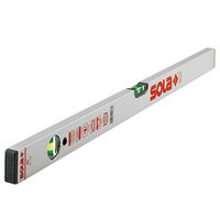 200cm Aluminium Spirit Level | High Measuring Accuracy | Patented SOLA FOCUS Vials | Shock-Absorbing End Caps | by Promac