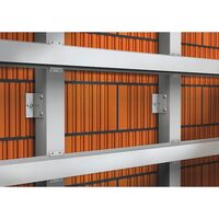 Plastic Frame Anchor W-UR 8 | 8mm Diameter | Zinc Plated Steel | Countersunk Head | @Pack of 50 | by Wurth