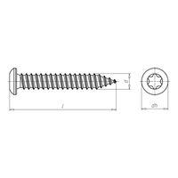 Amo® III 7.5 Type 3 Window Frame Screw | Zinc Plated Steel | RW30 Drive | @Pack of 200 | by Wurth