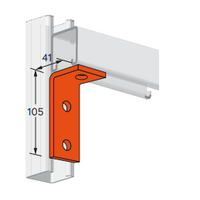 Angle Bracket 3 Hole 90Â°, 41x105mm HDG