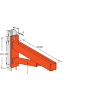 470mm Cantilever Bracket Braced HDG