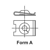 Sheet Metal Nut with Closed Screw-in Area | Zinc Plated | Secure Connection | 10 PCS | by Wurth