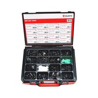 Body Clip Assortment for Toyota | 400 PCS | Multiple Clip Types | Durable Storage Case | by Wurth
