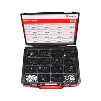 Body Clip Assortment | 400 Japanese Style Clips | Organized System Case | by Wurth