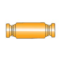 Push-In Straight Connector | Durable Brass | Quick Connect Design | @Pack of 5 | by Wurth